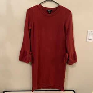 Le Chateau Bell Sleeve Sweater Dress